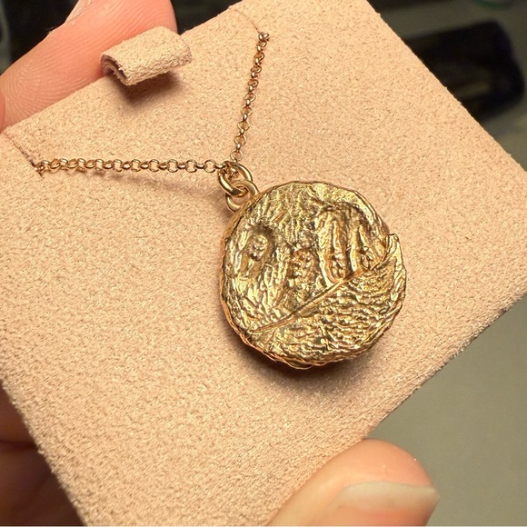 Lee Renee Large Sleeping Fox Necklace in Gold Vermeil 🦊💛 - Picture 9 of 10